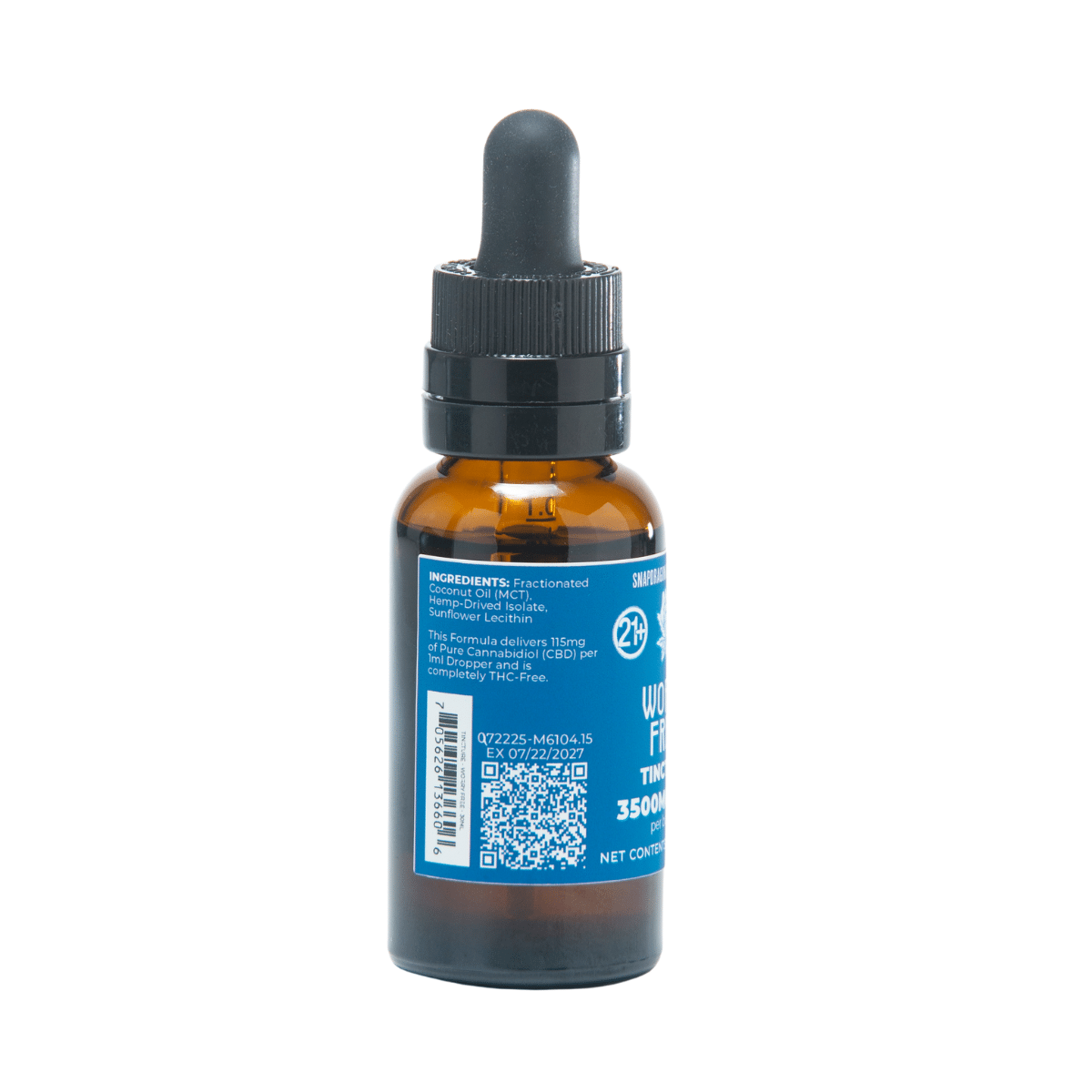 Worry Free Broad Spectrum Tincture 1750mg/3500mg - Snapdragon Hemp