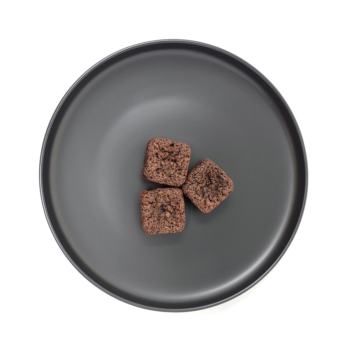 Snapdragon Hemp Extra Strength Delta 8 Infused Brownie On Black Plate