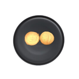 Snapdragon Hemp Extra Strength Delta 8 Infused Cookie On Black Plate