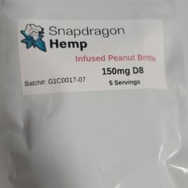 Snapdragon Hemp Delta 8 Infused Peanut Brittle 150mg Front Of Package