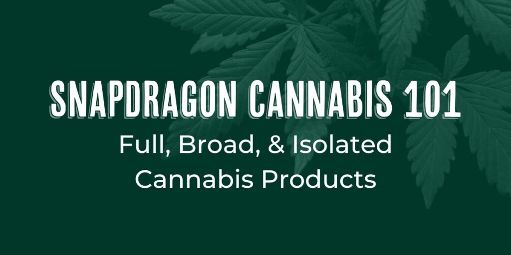 Comparing Full, Broad, and Isolated Cannabis Products