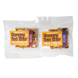 two honey oat bars sativa and indica