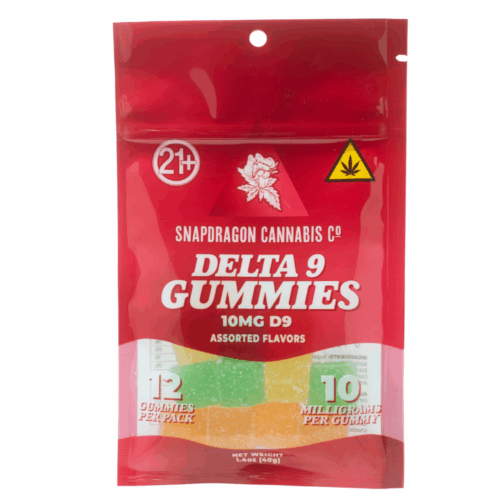 Pack of 12 10mg Delta-9 THC Gummies