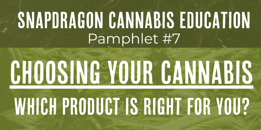 How to Choose the Right Cannabis Product for You: A Comprehensive Guide