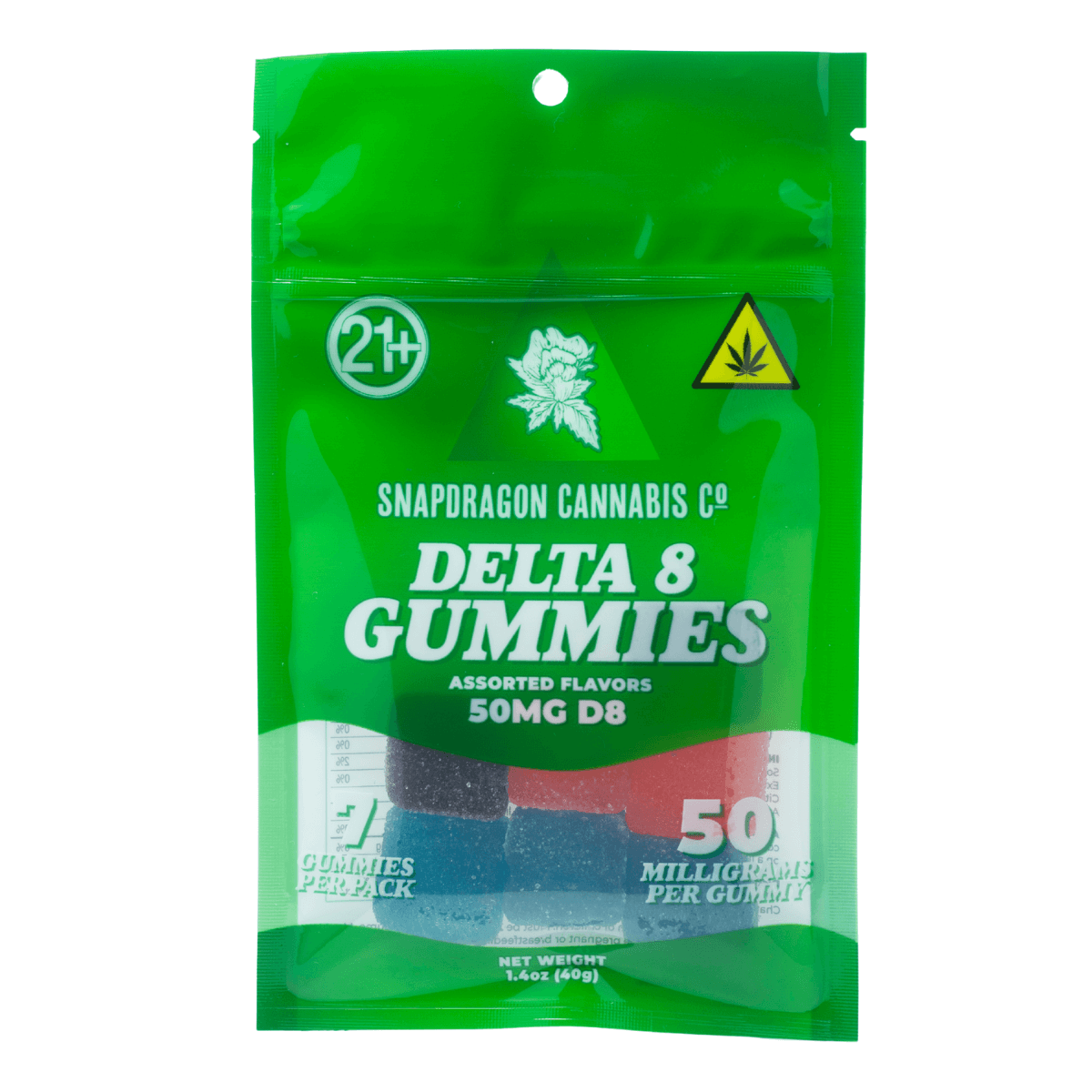Delta-8 THC Infused Gummies 25mg and 50mg - Snapdragon Hemp