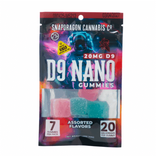 Delta-9 THC RINS9 Nano Gummies - Snapdragon Cannabis Co.